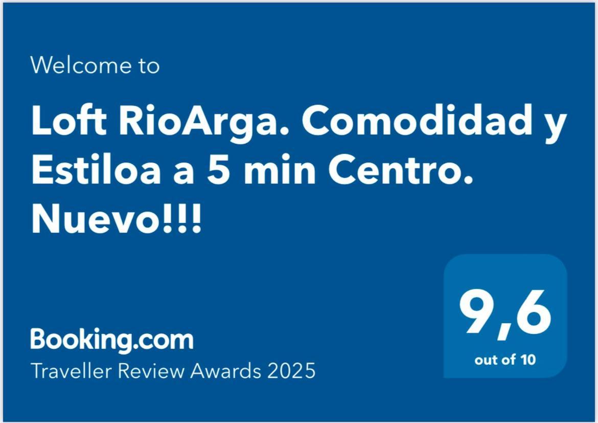Loft Rioarga. Comodidad Y Estiloa A 5 Min Centro. Nuevo!!! Pamplona Esterno foto
